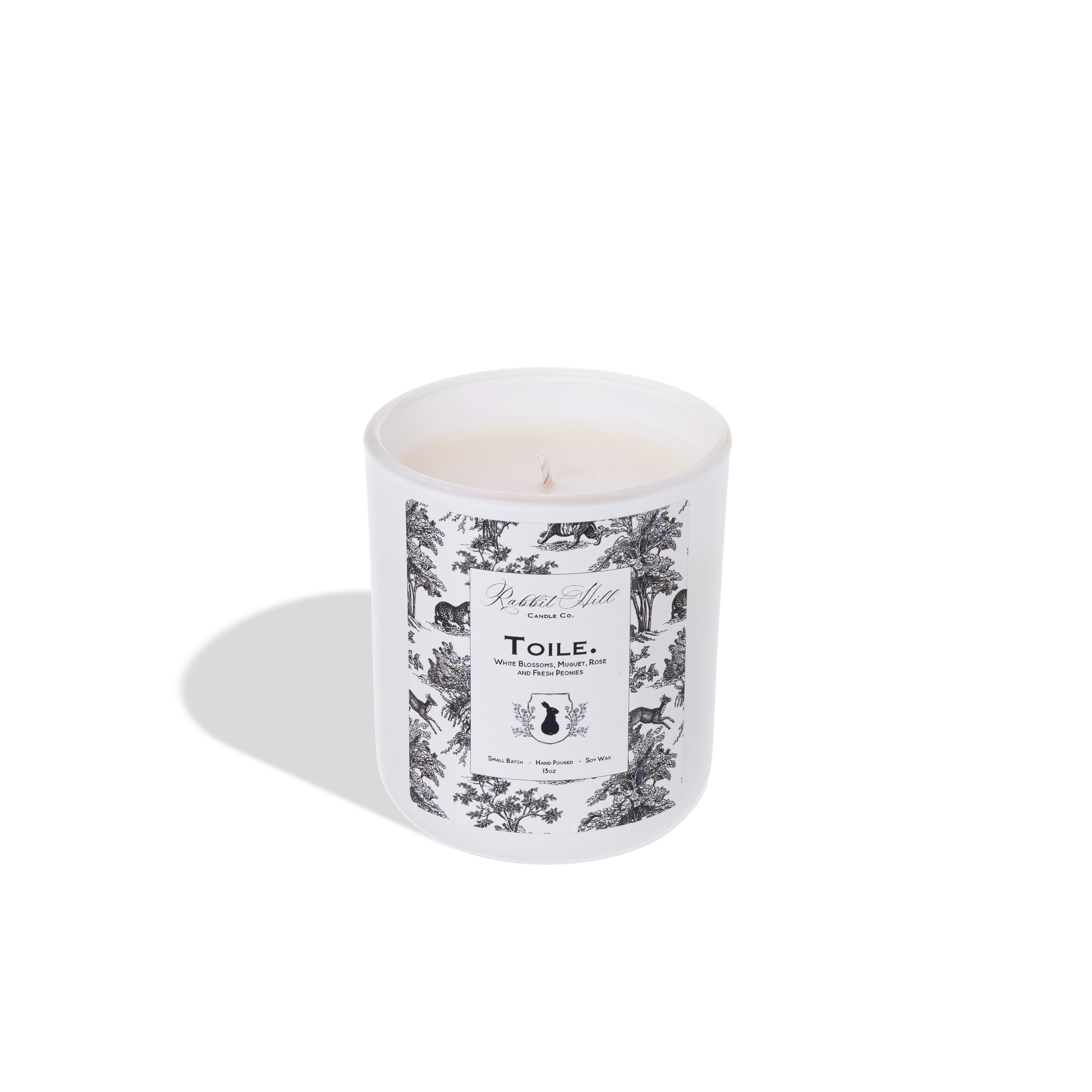 Small Toile de Jouy Candle